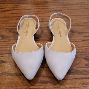 Lavender sling back flats - sz 9